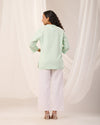 Mint Green Breathable Linen Short Kurta