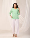 Mint Green Black Everyday Cotton Top
