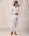 White Casual linen Shirt
