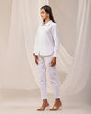 White Casual linen Shirt