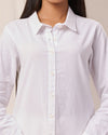 White Casual linen Shirt