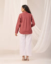 Rose Taupe Casual linen Shirt