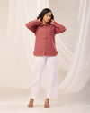 Rose Taupe Casual linen Shirt