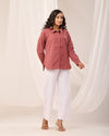 Rose Taupe Casual linen Shirt