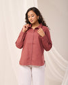 Rose Taupe Casual linen Shirt
