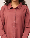 Rose Taupe Casual linen Shirt