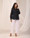 Black Casual linen Shirt