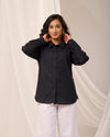 Black Casual linen Shirt