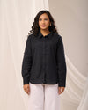 Black Casual linen Shirt