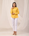 Yellow Casual linen Shirt