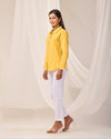 Yellow Casual linen Shirt