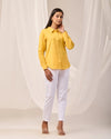 Yellow Casual linen Shirt