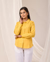 Yellow Casual linen Shirt