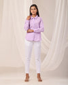 Lilac Casual linen Shirt
