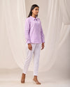 Lilac Casual linen Shirt