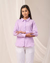 Lilac Casual linen Shirt