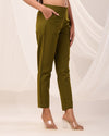 Olive Casual Cotton Pant