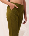 Olive Casual Cotton Pant