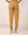 Brown Casual Cotton Pant